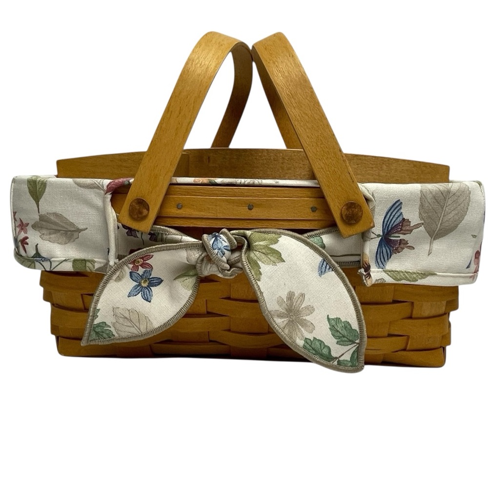 Longaberger 2000 Signed Hostess Double Swing Handle Gathering Basket Protector